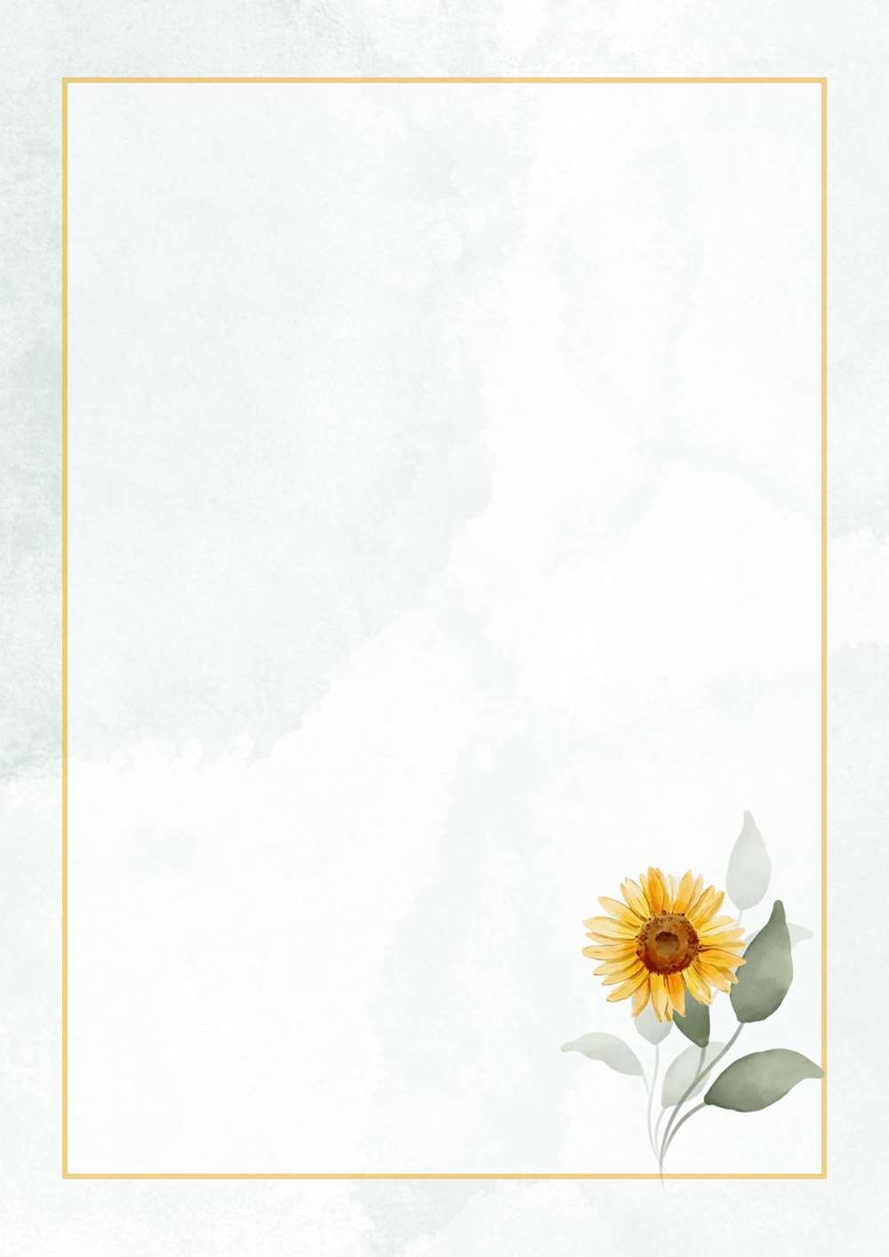 Papel com girassol único