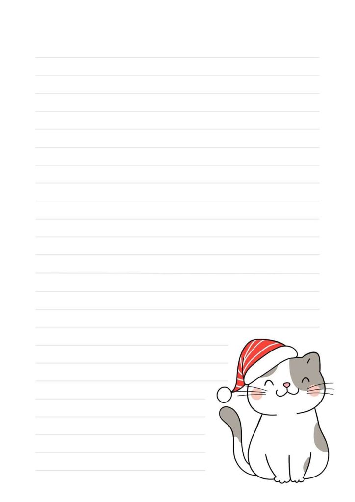 papel de carta de gatinho