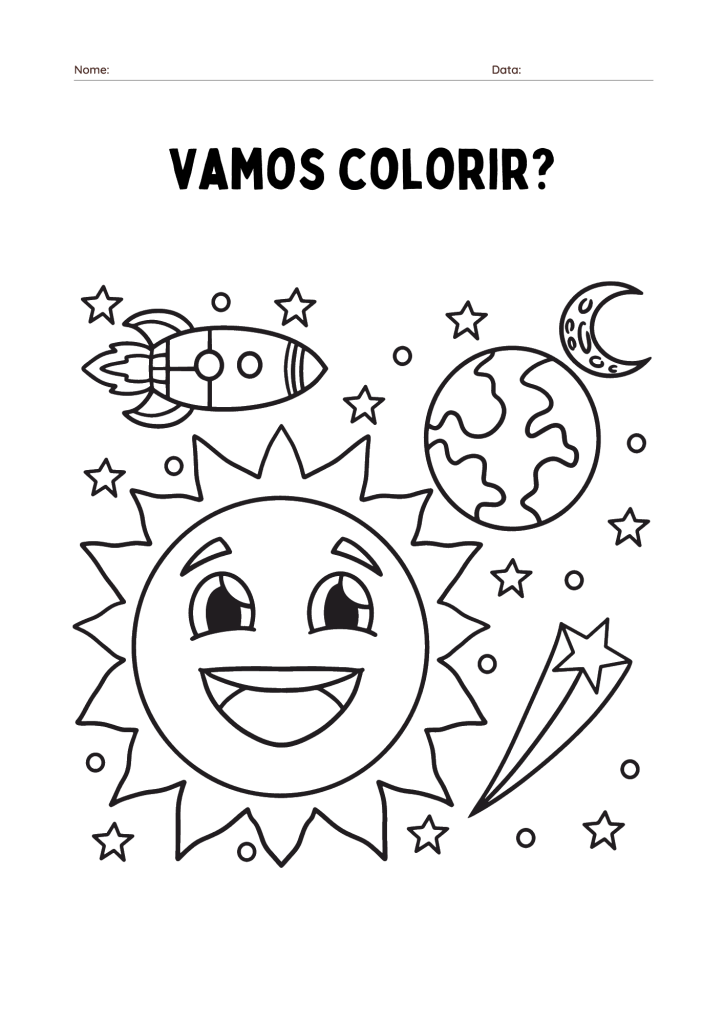 imagem primeiro dia de aula para colorir