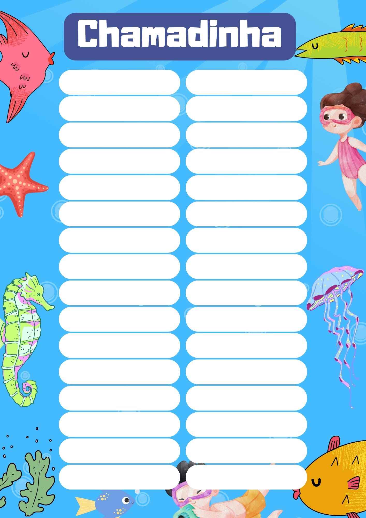 Chamadinha educação infantil: dicas e modelos para imprimir ...