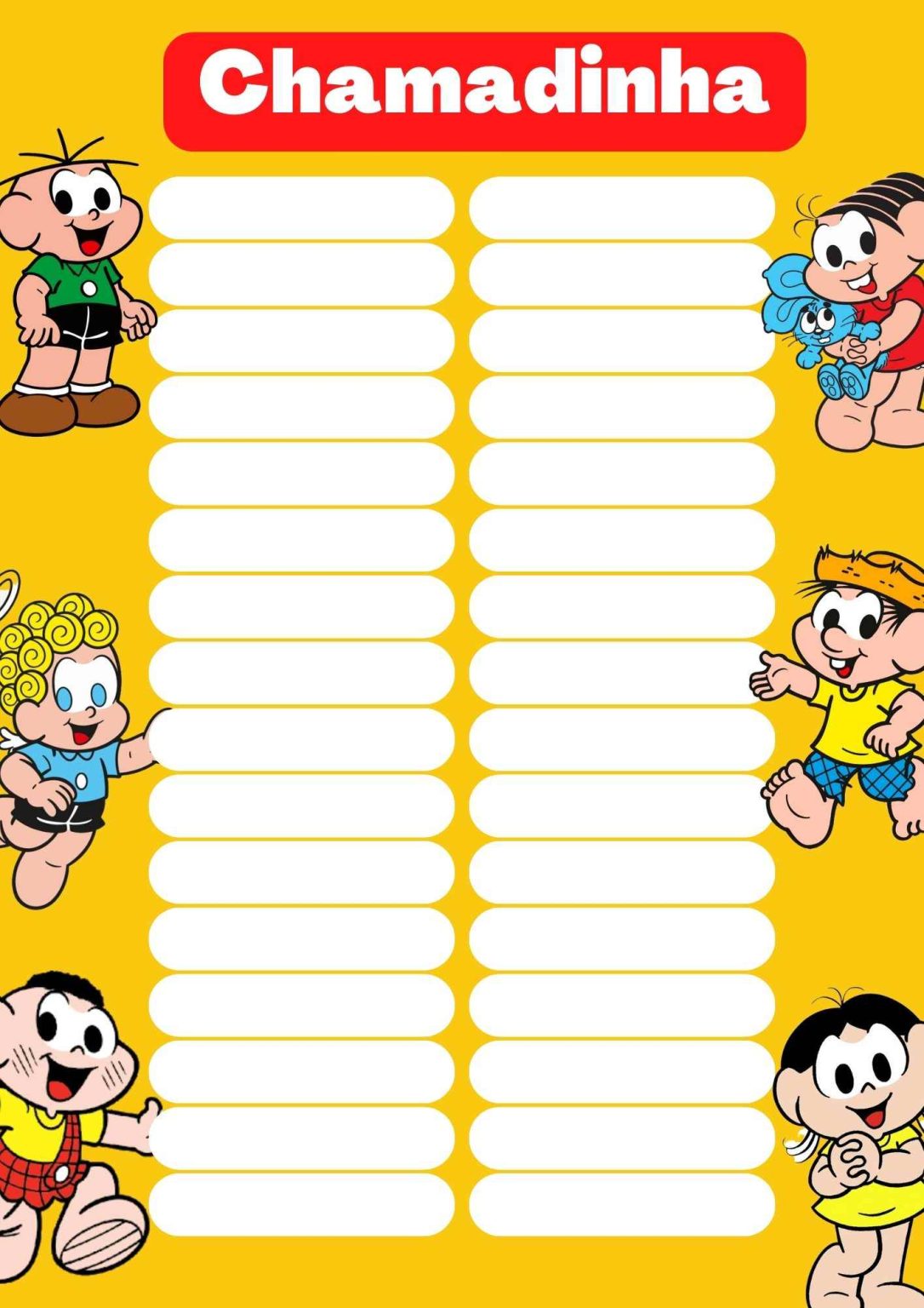 Chamadinha educação infantil: dicas e modelos para imprimir ...