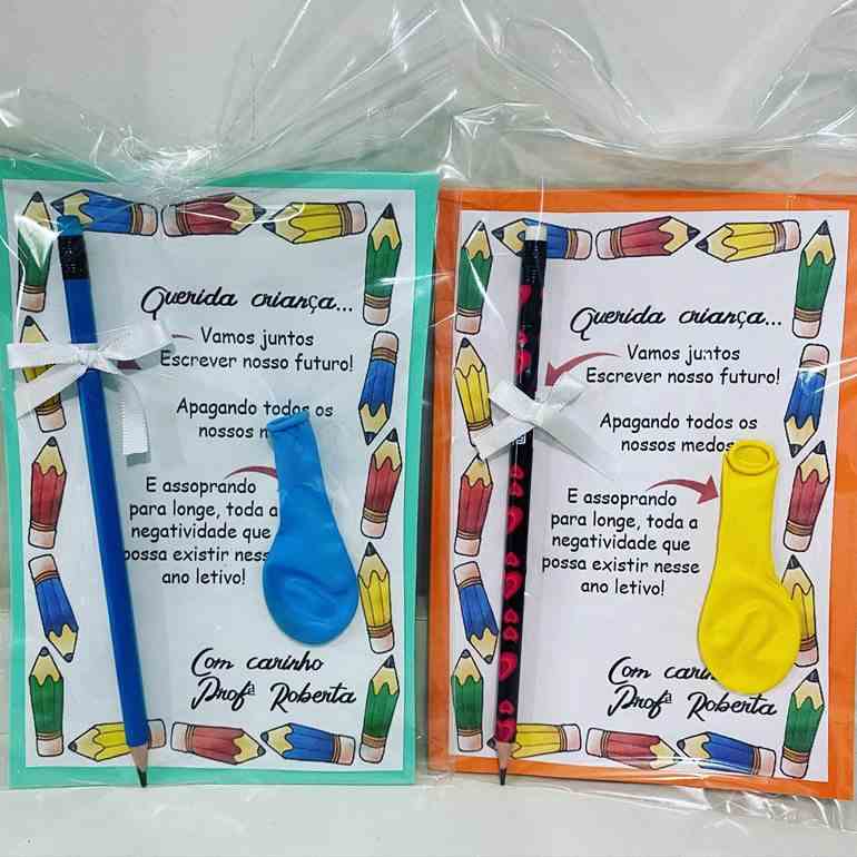 lembrancinha primeiro dia de aula educação infantil