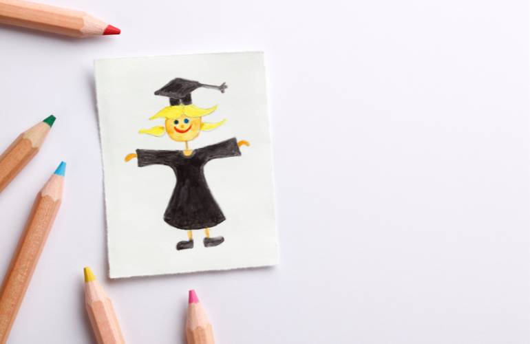 Desenho sobre a escola