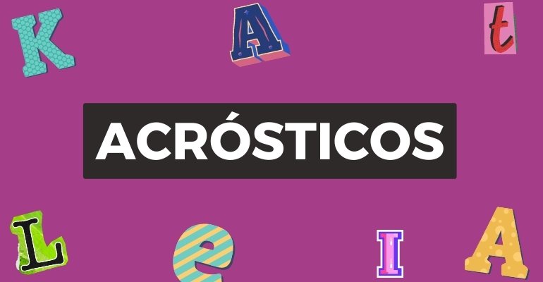 modelos de acrosticos