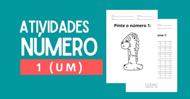 atividades criativas com o numero um