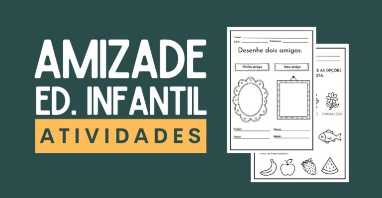 amizade atividades educacao infantil