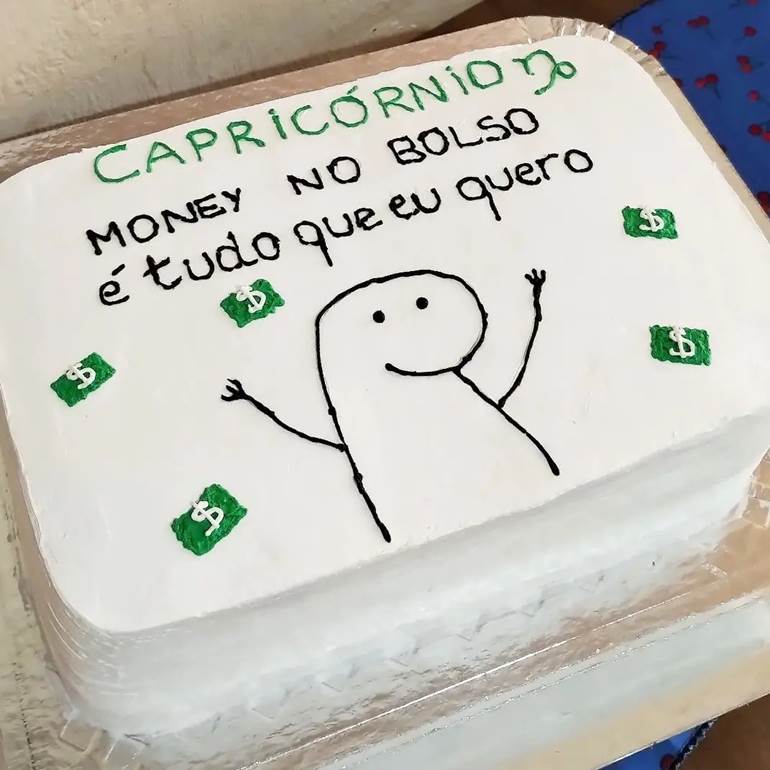 Bolo do flork capricórnio