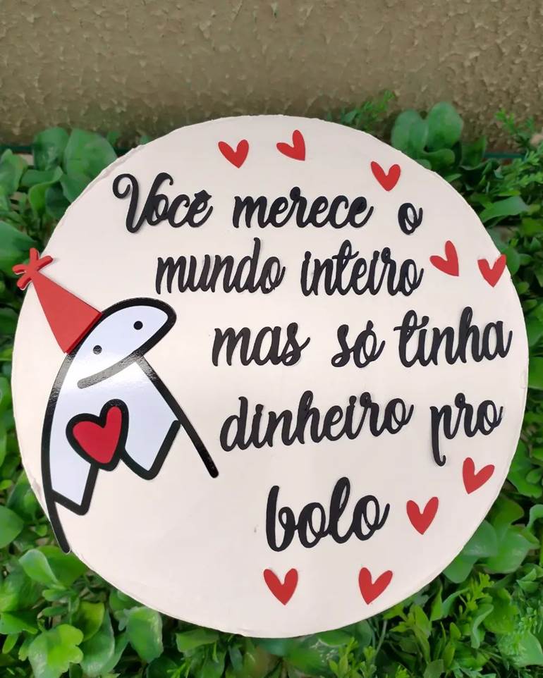 Bolo com flork de chapéu