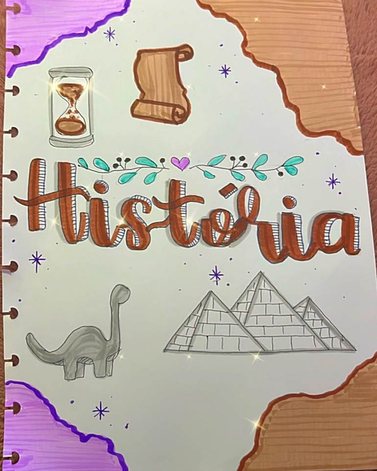 Título de caderno de história