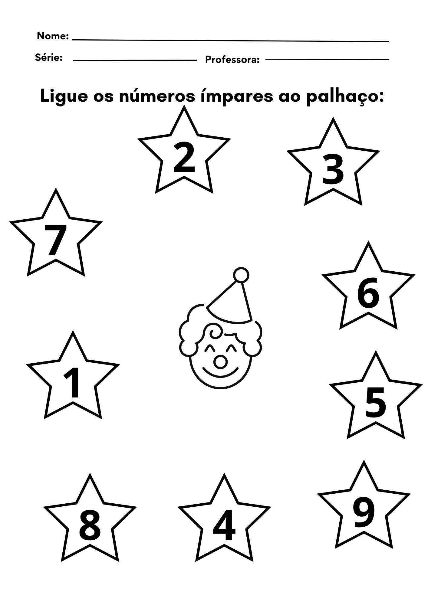 atividade com numeros dia do circo