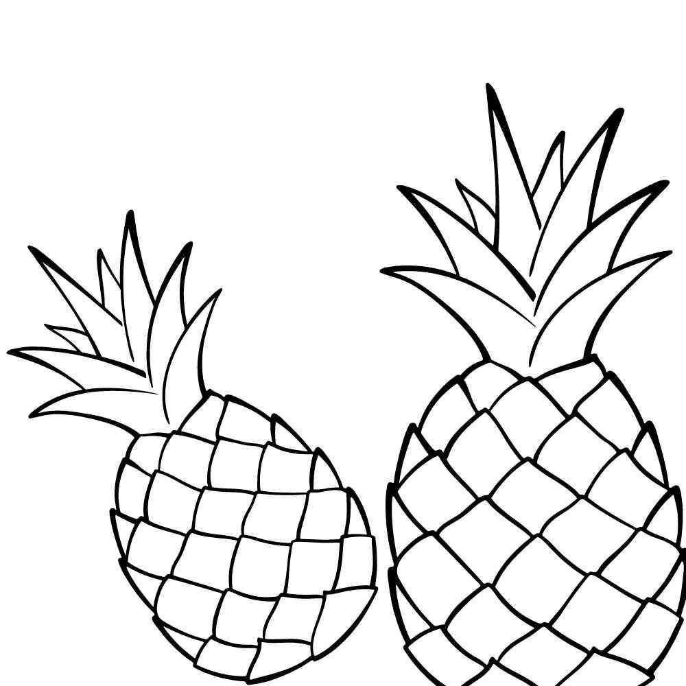 Desenho de abacaxi