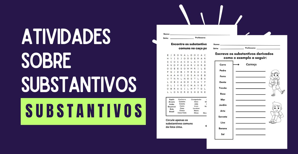 ideias de atividades sobre substantivos