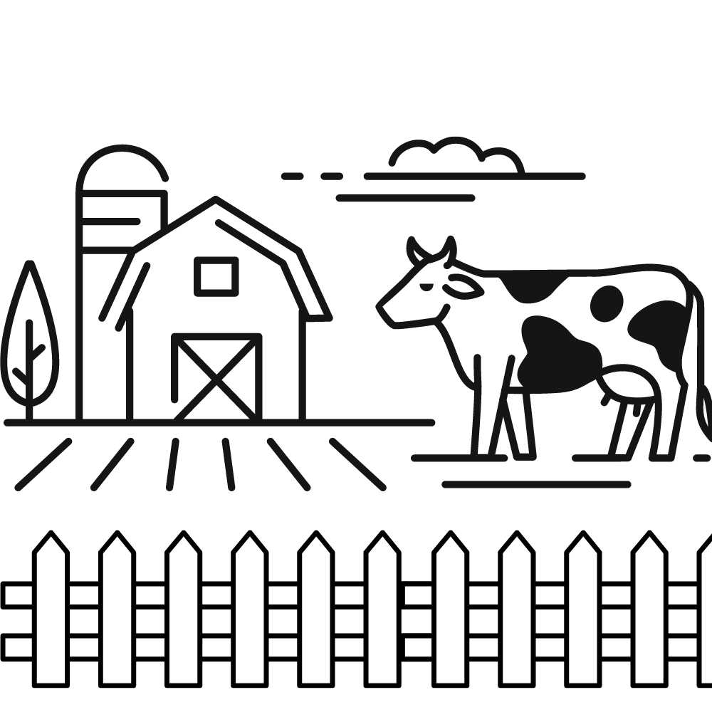 Desenho de fazenda