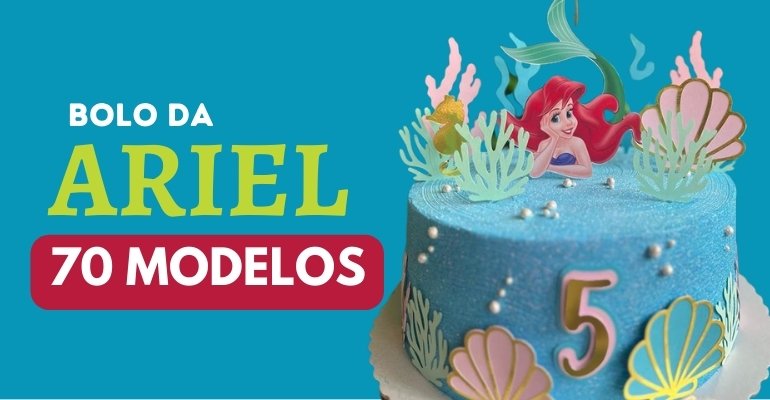 Bolo da Princesa Ariel para - Olho Doce - Bolos Artisticos