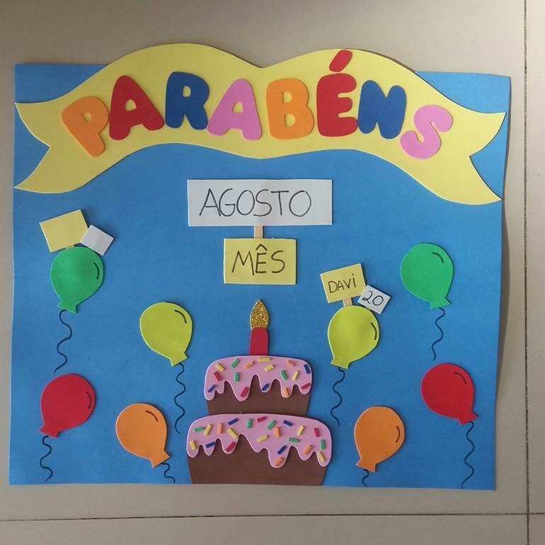 Mural de aniversário