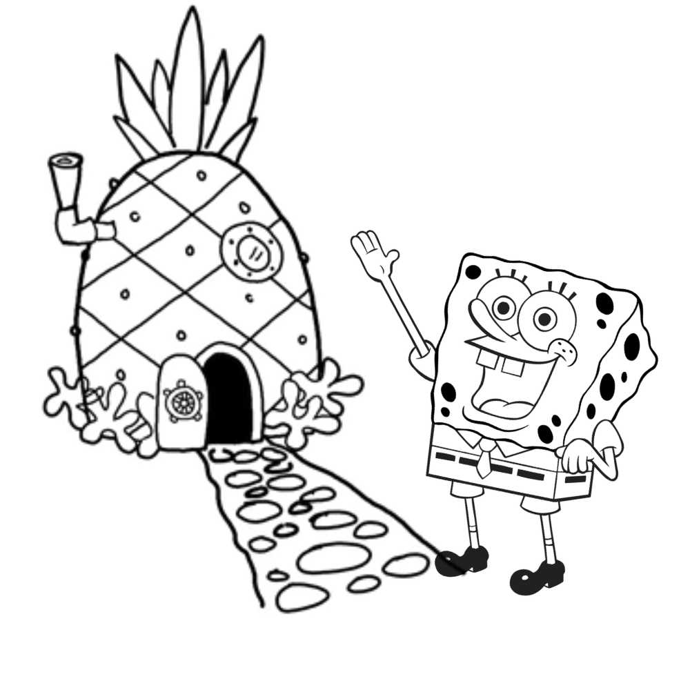 bob esponja para desenhar