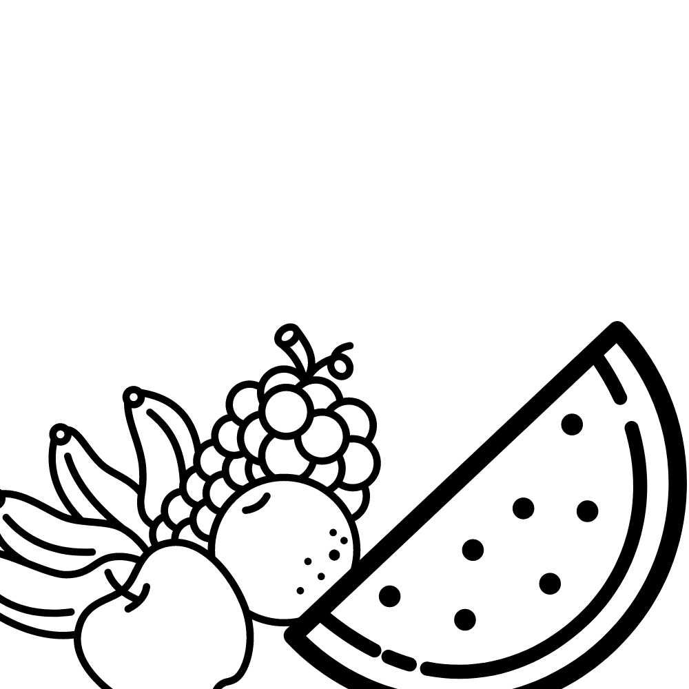 desenho de frutas