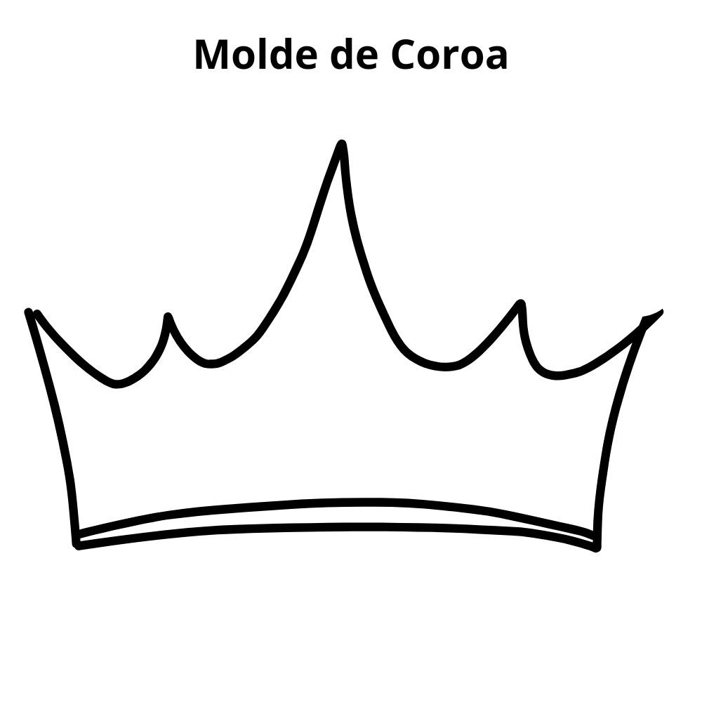 molde coroinha para imprimir