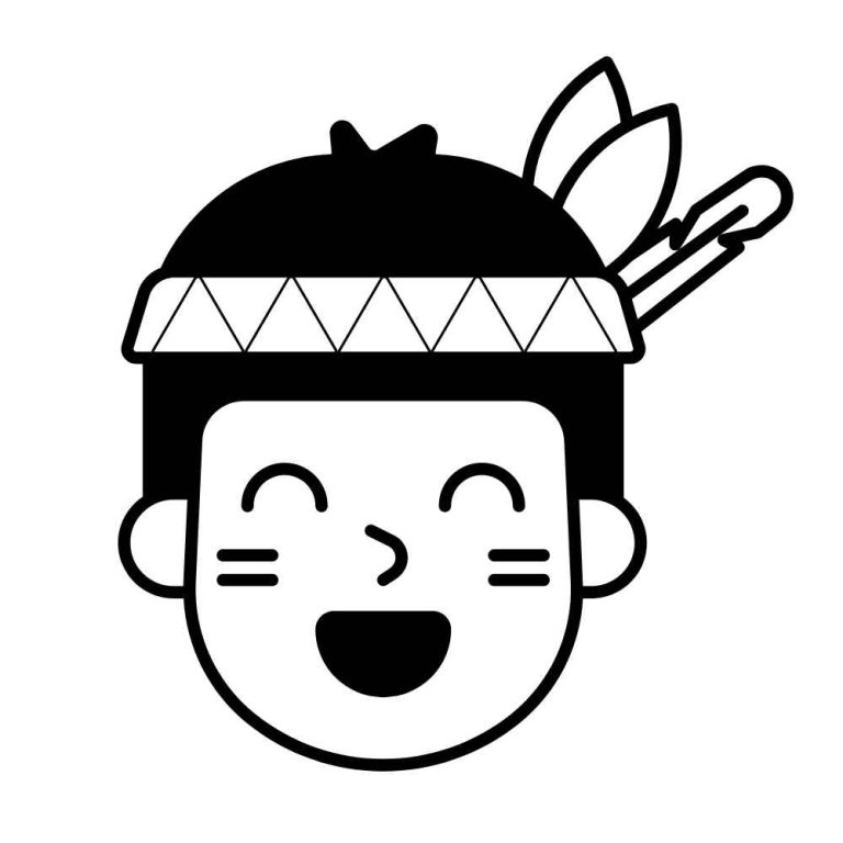 Índio para colorir: desenhos fáceis desse povo cheio de tradição ...