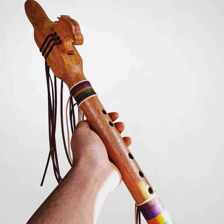 Instrumentos musicais indígenas flauta
