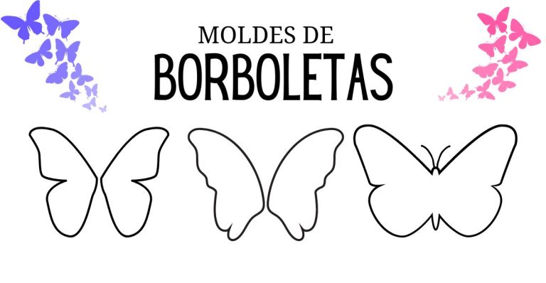 moldes de borboletas para imprimir e recortar