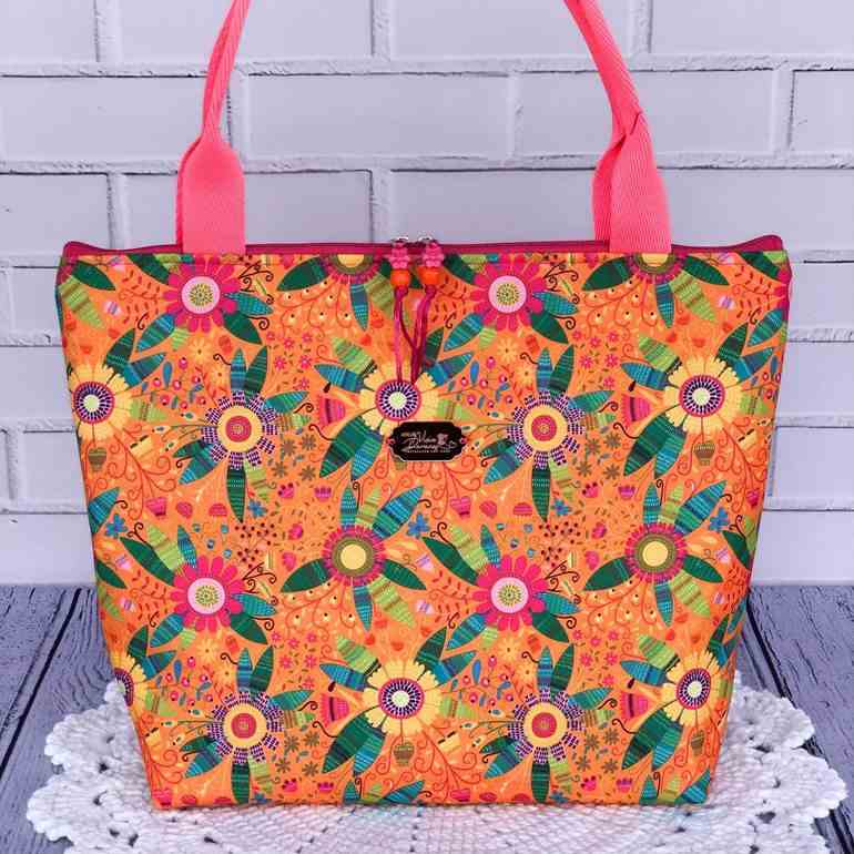 Bolsa de tecido estampado