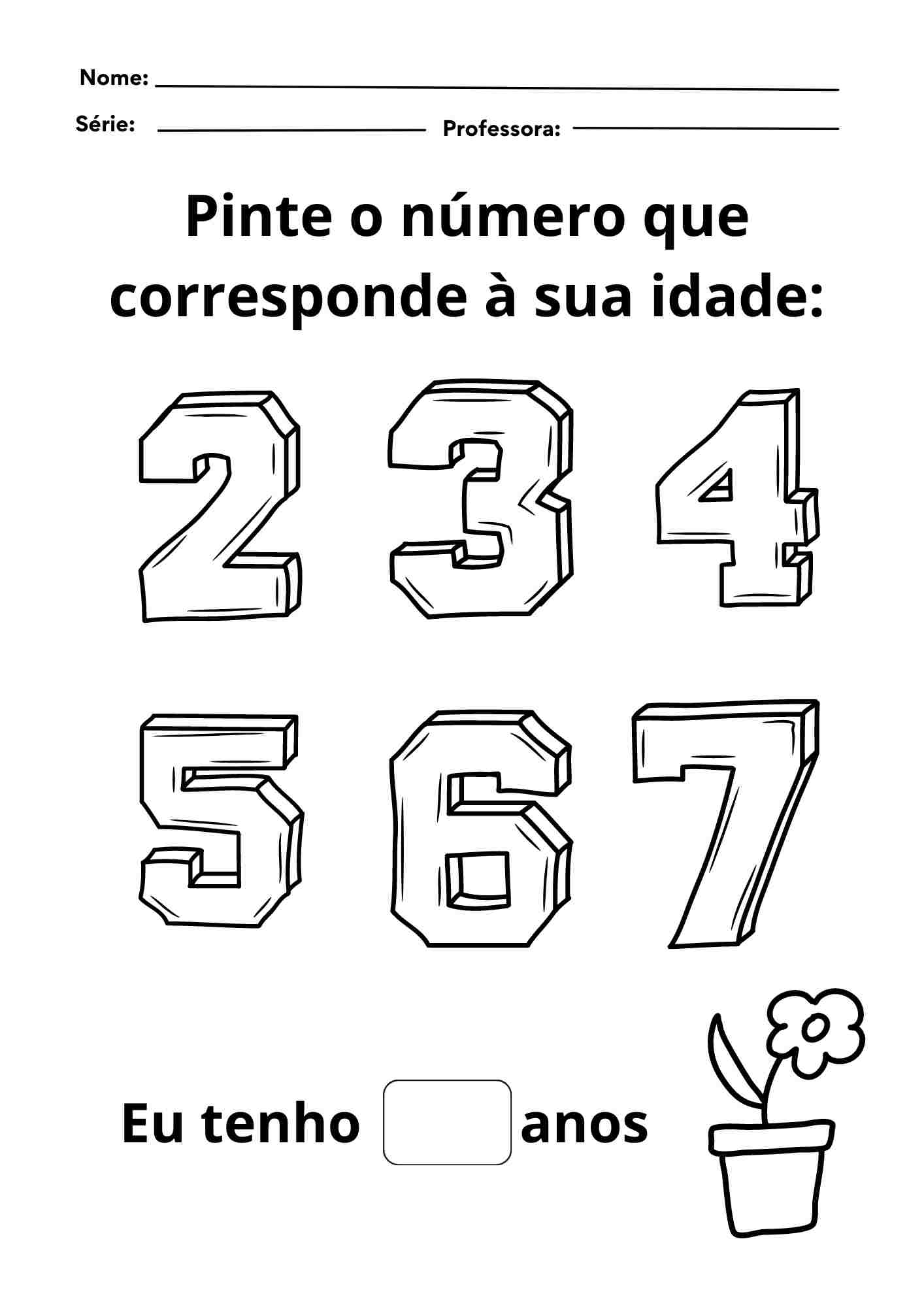 atividade sobre a idade