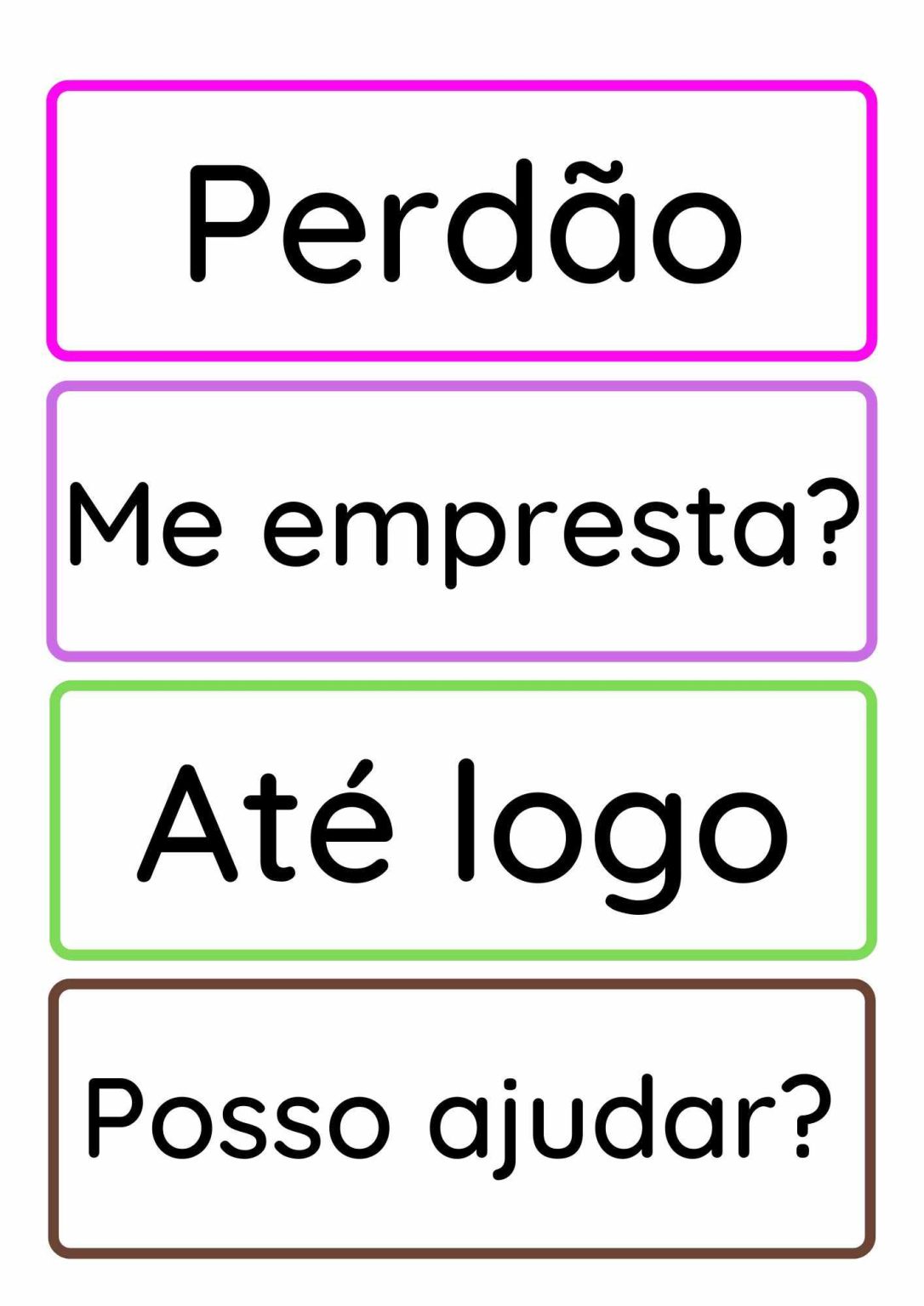Palavras Mágicas para imprimir em PDF e dicas de atividades ...
