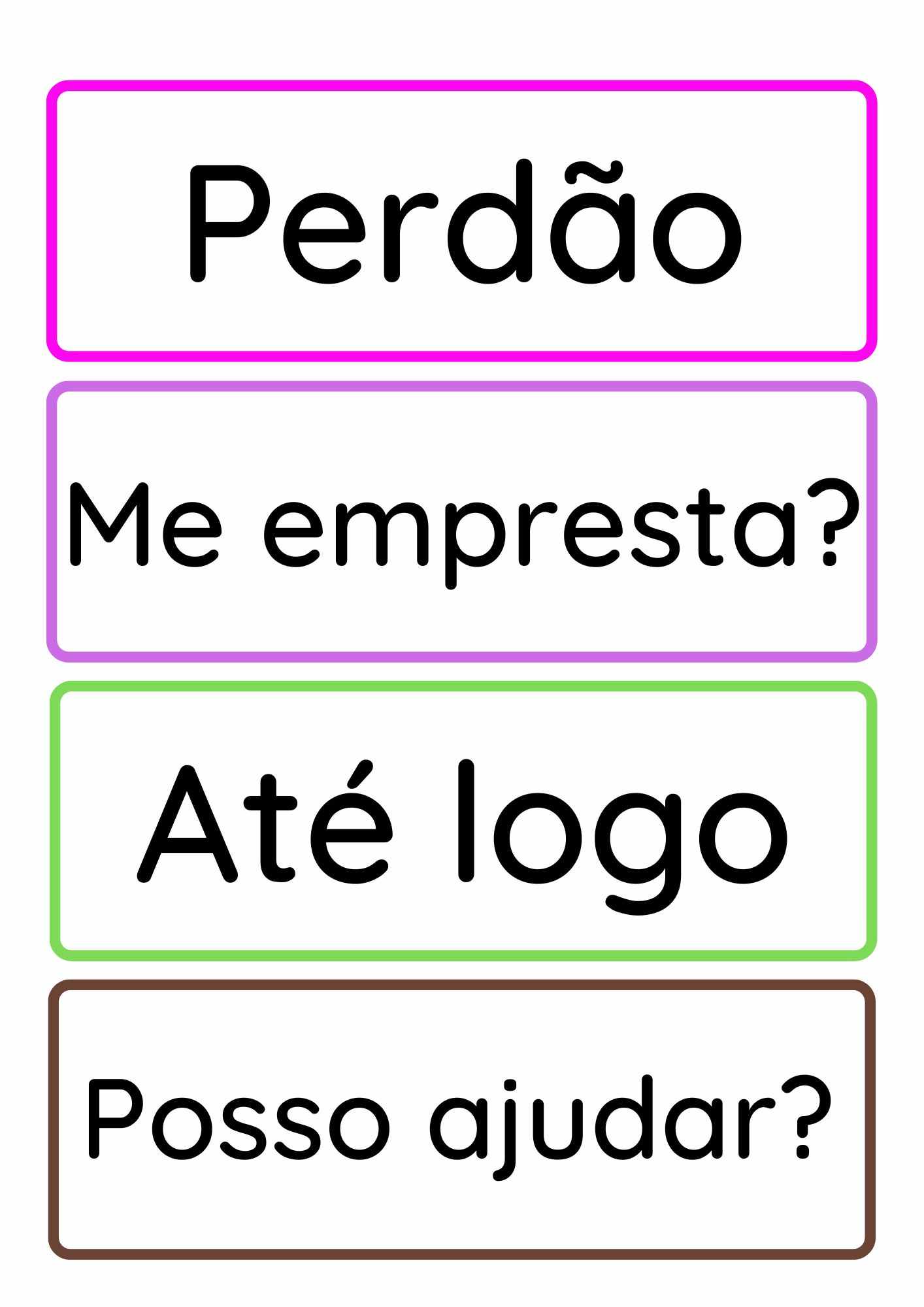 palavras magicas tamanho grande