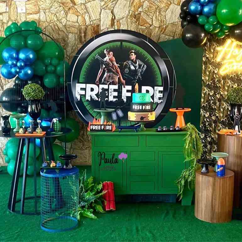 Festa free fire masculina