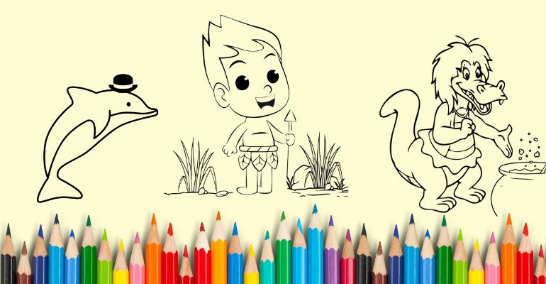 desenhos de personagens do folclore para colorir