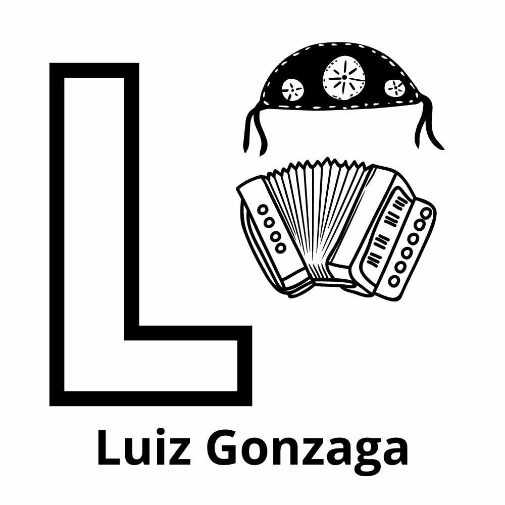 letra l junina