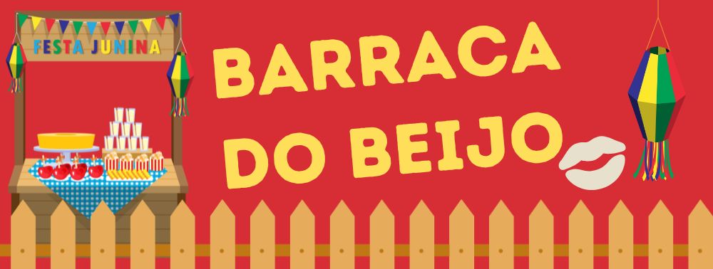 plaquinha barraca do beijo