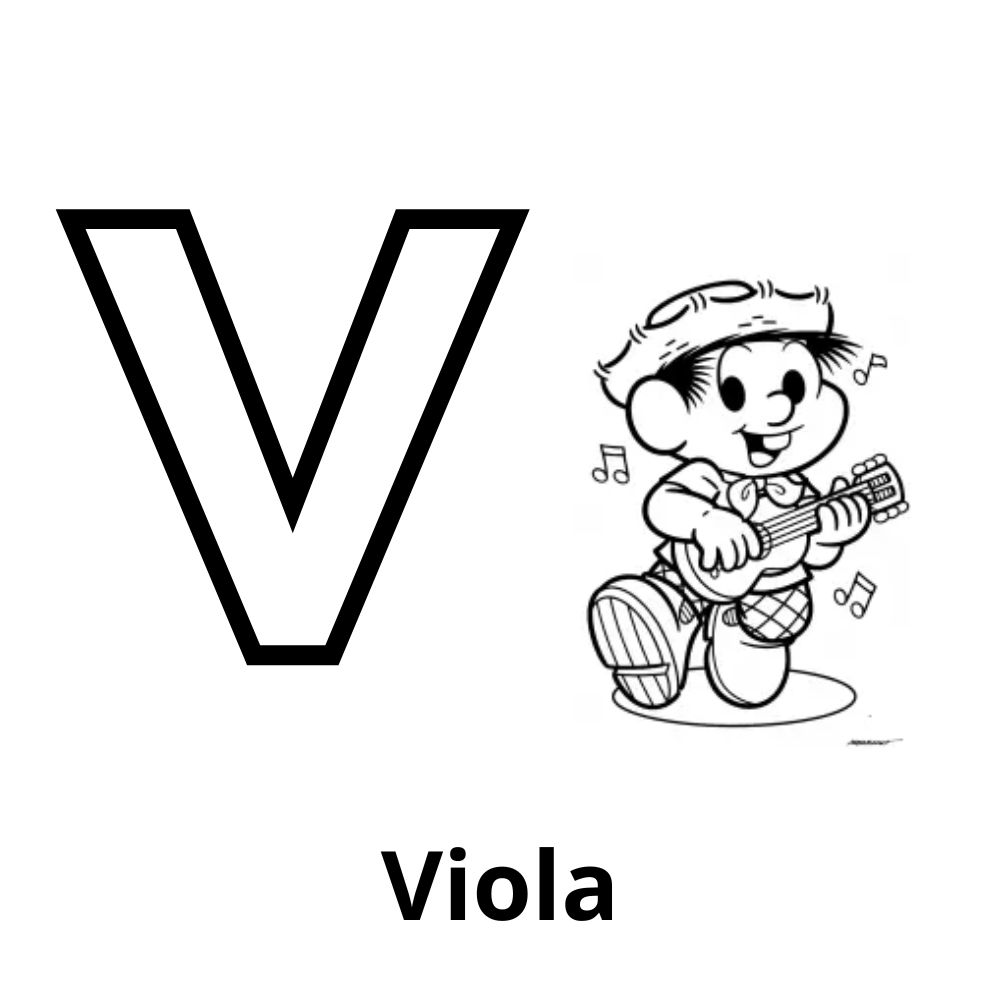 letra v junina
