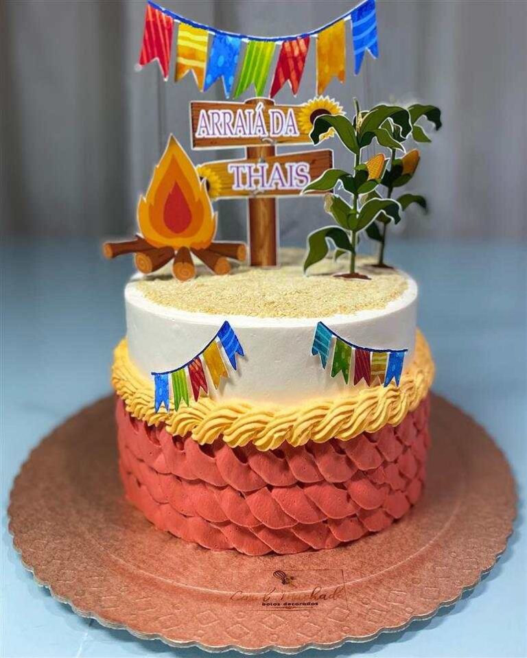 Topo de bolo de festa junina para imprimir grande em PDF - Artesanato ...