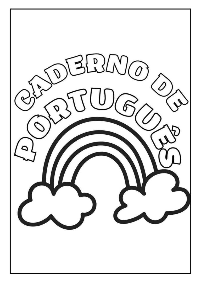 Capa de caderno de português: 16 ideias legais para imprimir ...