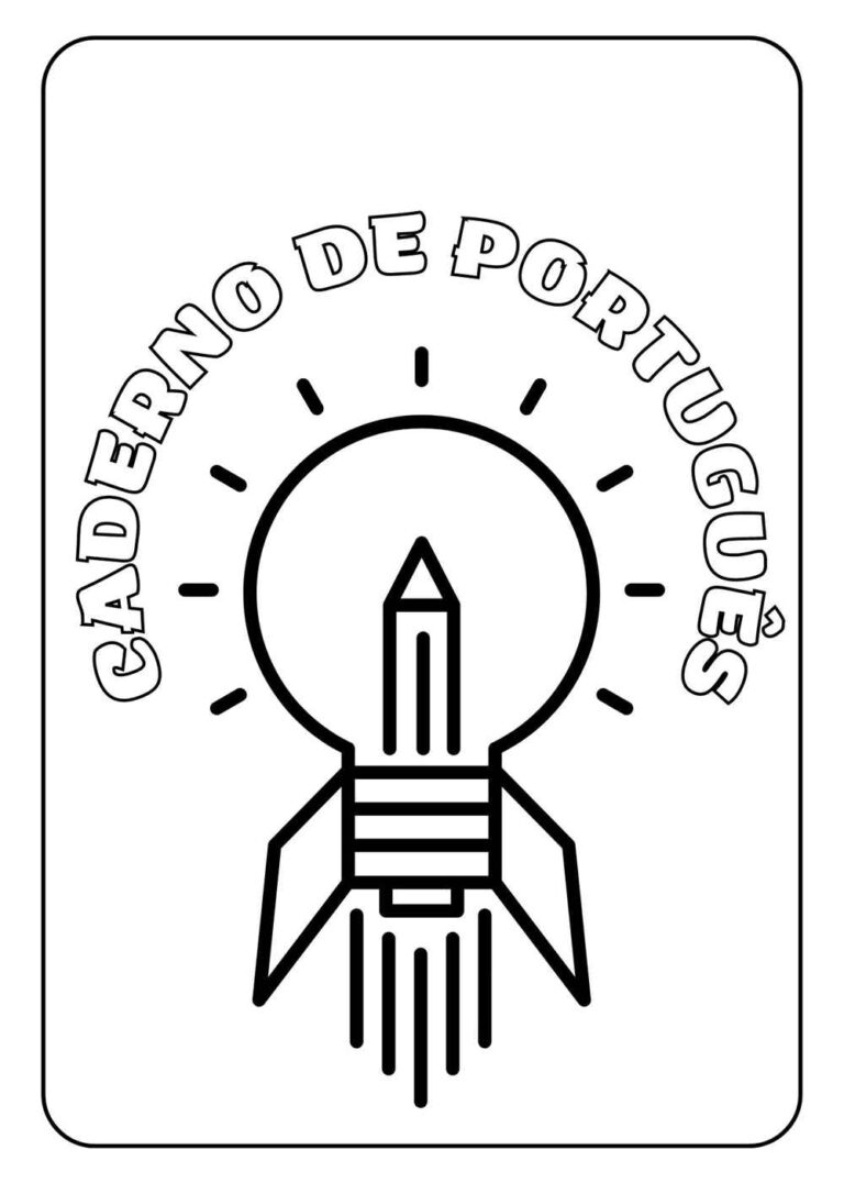 Capa de caderno de português: 16 ideias legais para imprimir ...