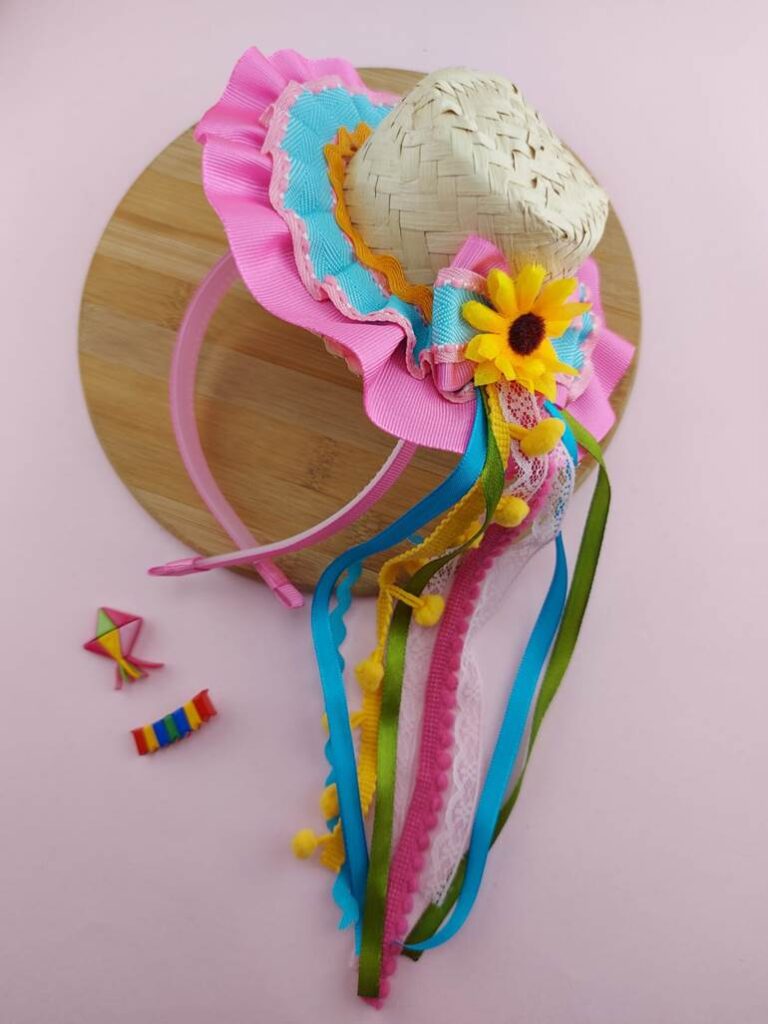 Tiara de Festa Junina tutoriais e modelos fantásticos para inspirar