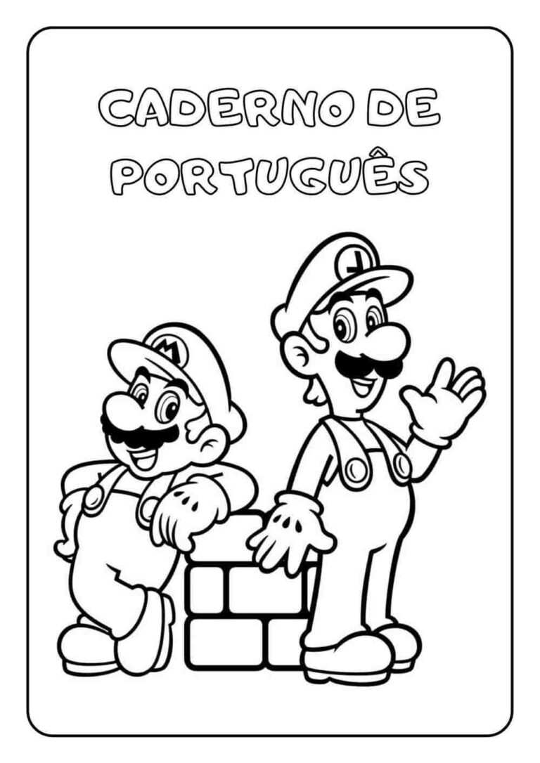 Capa de caderno de português: 16 ideias legais para imprimir ...