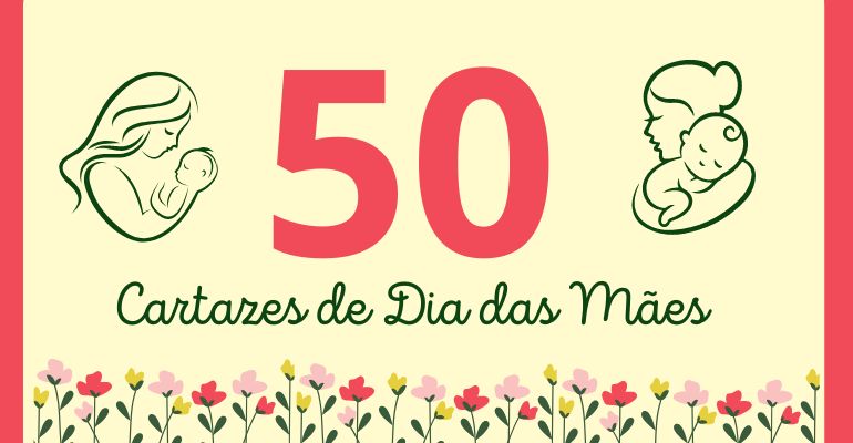 ideias de cartazes de dia das maes