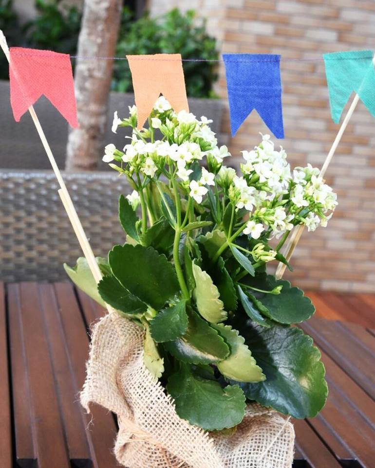 centro de mesa festa junina com flores