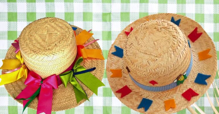 como enfeitar chapeu para festa junina