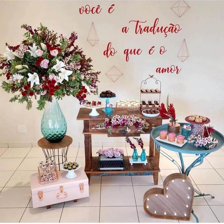 Decoração dia das mães com frase