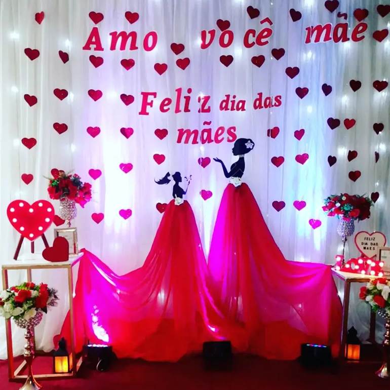 Decoração dia das mães com saia