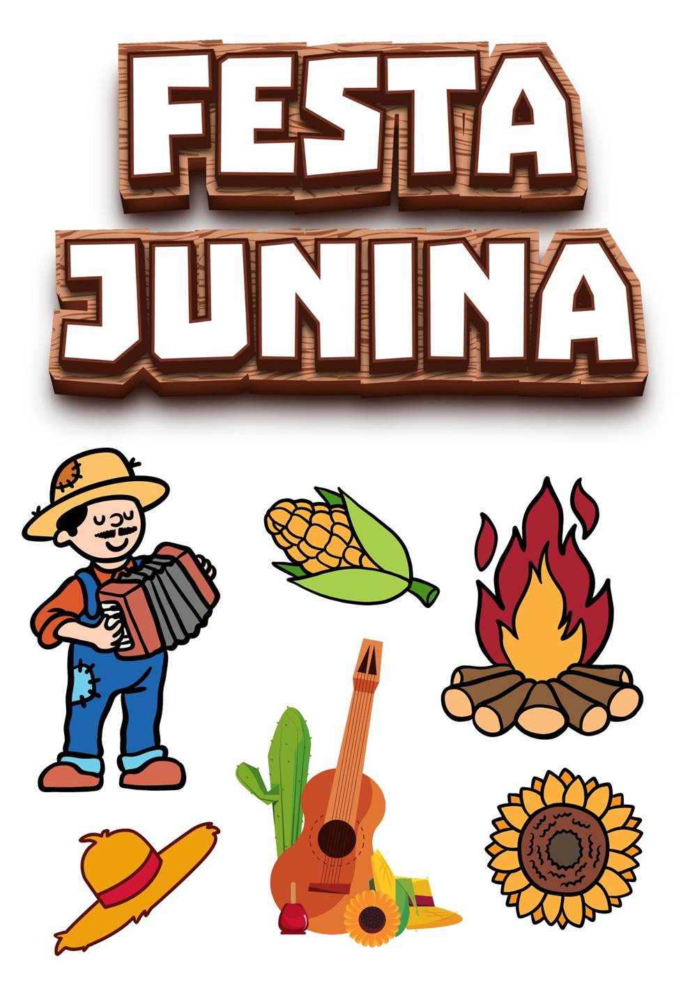 topo junino para imprimir