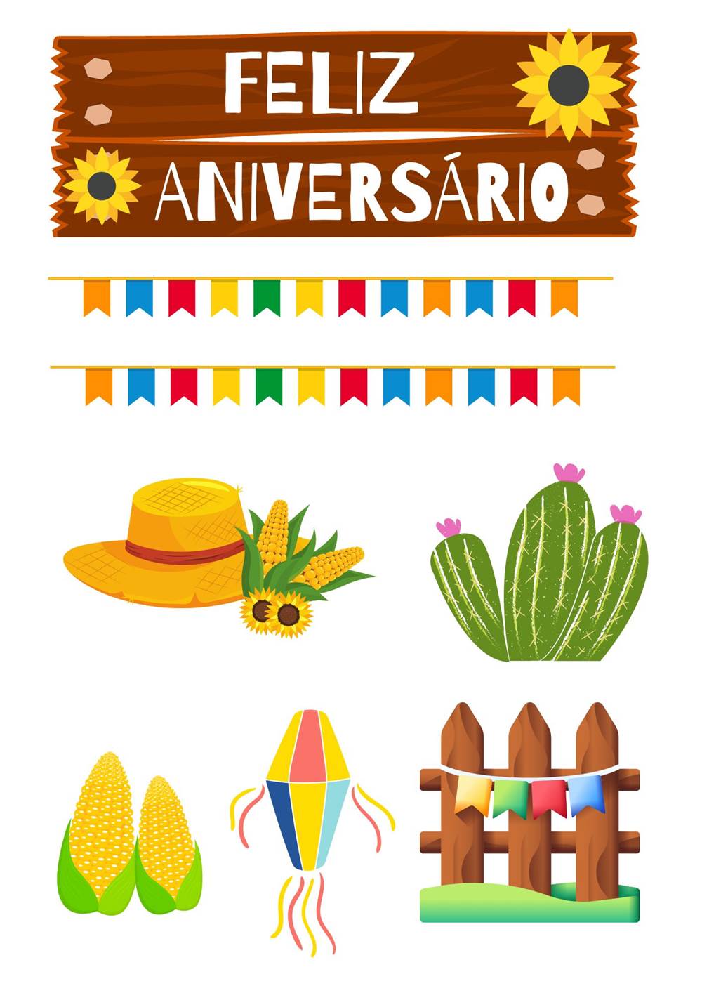 topo de bolo festa junina