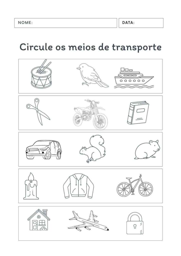 Meios de transporte educação infantil: 8 atividades criativas ...