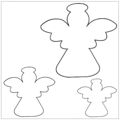 Molde de anjo para imprimir em tamanho grande - Artesanato Passo a Passo!