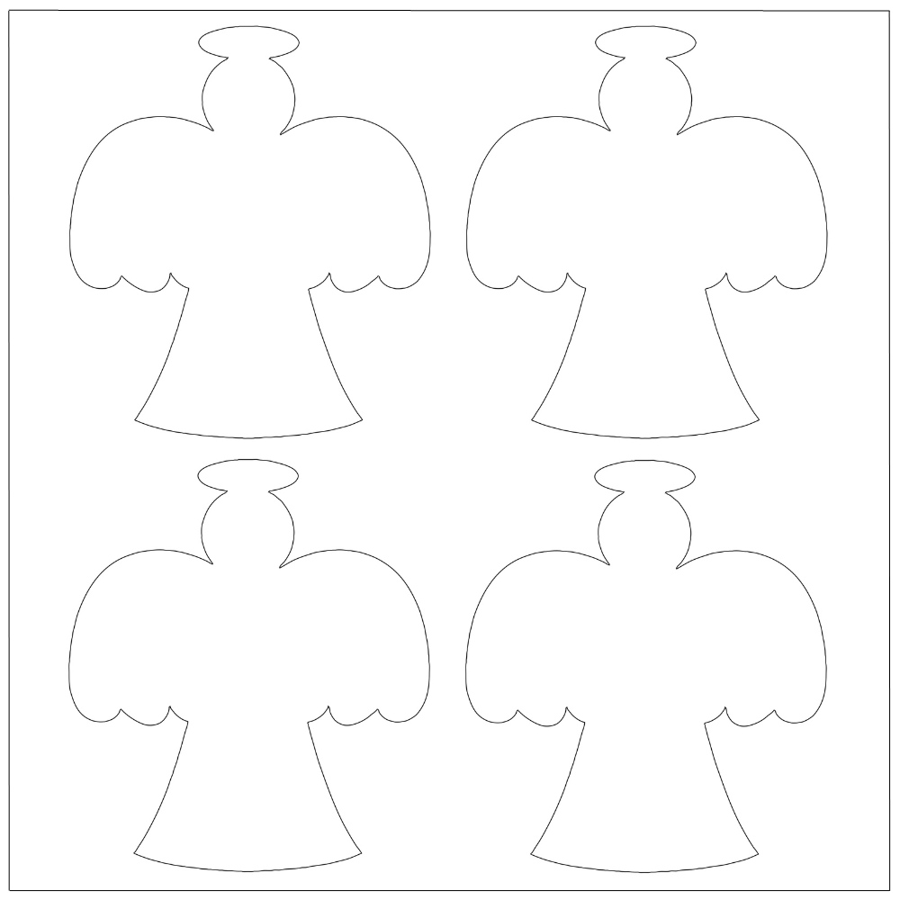 molde de anjo com asas