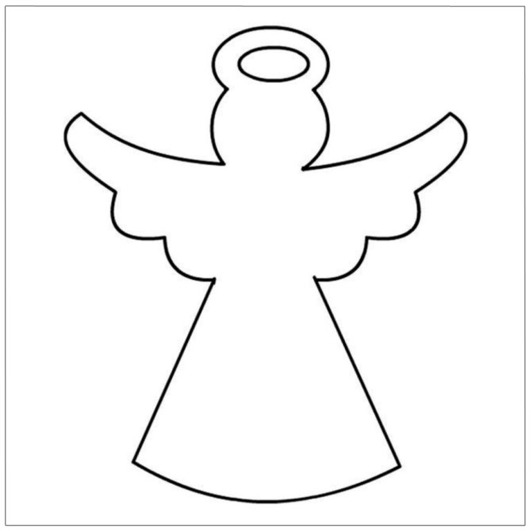 Molde de anjo para imprimir em tamanho grande - Artesanato Passo a Passo!